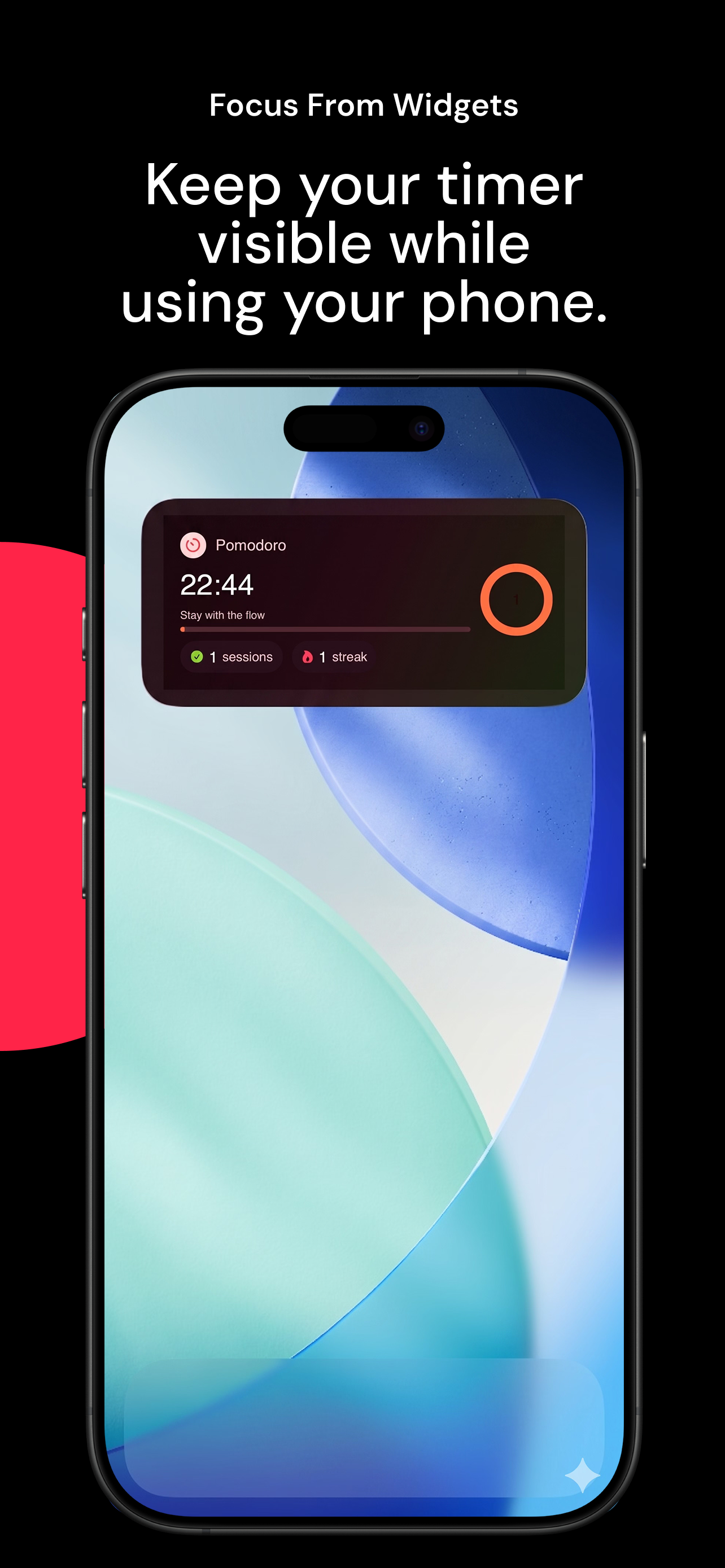 Focus widget screenshot